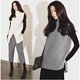 Mùa thu và mùa đông Phiên bản Hàn Quốc của gió đại học không tay cao cổ cashmere đan vest nữ hoang dã chia rẽ ngã ba áo len thủy triều áo khoác mùa đông nữ Áo vest