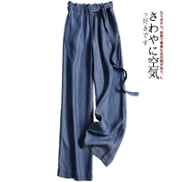 Японские штаны, высокая талия, оверсайз, свободный прямой крой