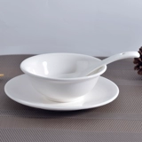 Chazhou High -Ond Hotel Western Restaurant and Hotels Поместите толстую белую миску с рисовой миской в ​​стиле Taichung для керамических столов