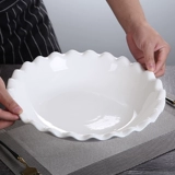 Отель House Plate Ceramic Table Soup Soup Творческий глубокий отвар -миску специальная фруктовая кастрюля чаша Pure White Soup Basin