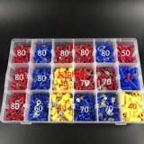 1200 Клеммы холодного давления 18 типов изоляционных терминальных круговых вилк