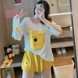 Летняя пижама, тонкий хлопковый комплект, шорты для отдыха, сшита из модала, короткий рукав