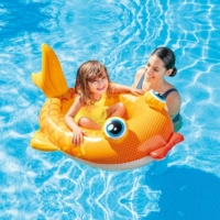 Детские надувная лодка с золотыми рыбками на младенца вода верх кольцо для плавания на лодке детские Плавающий реквизит для стрельбы на воздушной подушке