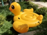 Большая желтая утка, надувная игрушка, водный плавательный круг, экологичный реквизит подходит для фотосессий, увеличенная толщина
