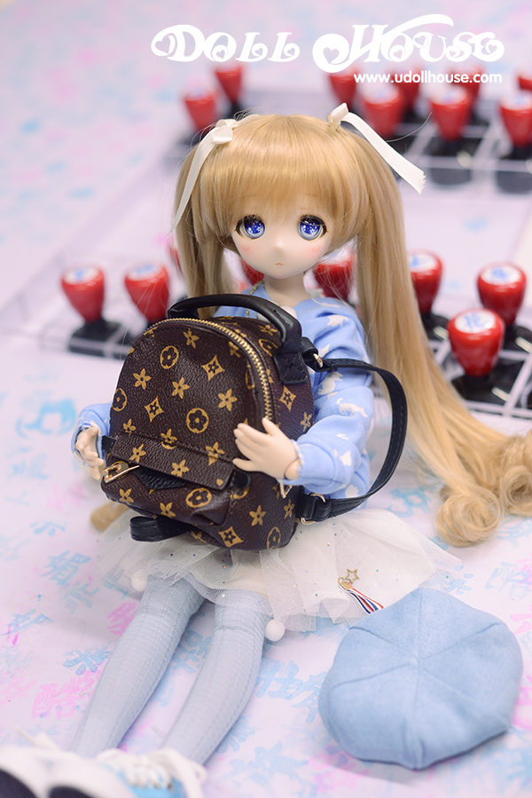 Light Blue【 End of sale 】 4 points BJD big baby MDD through Wear cat Ball ball + Backpack Shanghai physical store