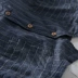 Áo vest sọc kẻ mùa hè mặc xu hướng nam mùa hè lỏng băng lụa cotton tay áo vest - Áo vest cotton