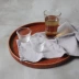 风物 记 丨 Nhật Bản-phong cách táo tàu khay trà bằng gỗ đĩa trái cây khay vòng tấm gỗ