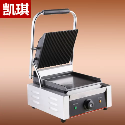 Двойное электрическое стейк -печь Pani Машина на рабочие столы, плоская плоская нагревательная пластина на пластинке железной пластин
