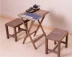 Bàn ăn gỗ retro đơn giản kết hợp bàn ăn gấp bàn ăn bàn cũ thanh bàn bàn nhỏ giản dị - Bàn bàn học gỗ ép Bàn