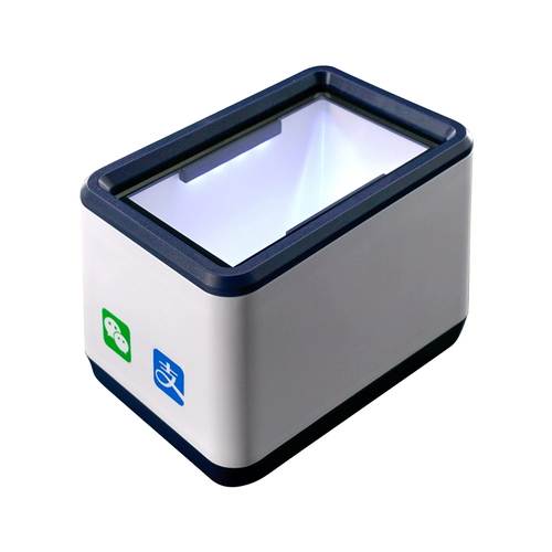 Сканирование штрих -кода платежного ящика сканирование кассира сканера кассира Красная светиль