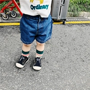 2018 trẻ em quần áo bé trai và bé gái mùa hè phần mỏng jeans bé Hàn Quốc phiên bản của Hansong quần short trẻ em của mùa hè quần thủy triều