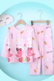 Детская пижама, одежда для защиты от солнца, штаны, комплект для мальчиков, тонкая домашняя одежда, длинный рукав