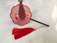 Handmade thêu thêu diy người mới bắt đầu kit gói vật liệu palm fan new 15 CM fan hâm mộ nhóm fan Song Ngư khung tranh thêu chữ thập