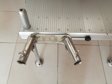 рыболовная мебель 华美钓台配件不锈钢万象双炮台座架 大小钓台钓鱼台渔具配件正品 Colorful