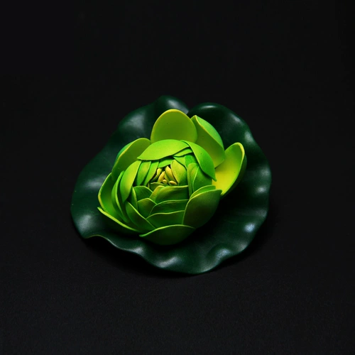 Симуляция Little Lotus для будды пластиковая цветочная вода лотос псевда пластиковая пластиковая украшение цветок 7 упаковка