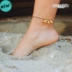 Hàn Quốc chính hãng mua puravida dễ thương nhỏ tua mặt dây chuyền handmade không thấm nước vòng chân - Vòng chân