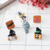 Thanh Đảo Eraser Trang sức Halloween Bộ sưu tập Mèo Ghost Geometry Moon Pumpkin Skull Bông tai Trâm - Trâm cài huy hiệu cài áo Trâm cài