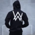 Alan Walker DJ cộng với áo len nhung Alan Walker với cùng một đoạn Faded âm thanh điện tử Alan Walker áo khoác thủy triều áo len nam mỏng Áo len