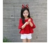 Quần áo trẻ em bé gái thời trang tay ngắn Áo thun búp bê hè 2018 phiên bản Hàn Quốc mới của bé trai cotton lớn