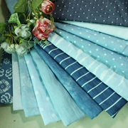 Fei nhầm lẫn handmade DIY 12 mô hình bông rửa xanh denim shuiyu chút chút tie-nhuộm web 1 4 m - Vải vải tự làm