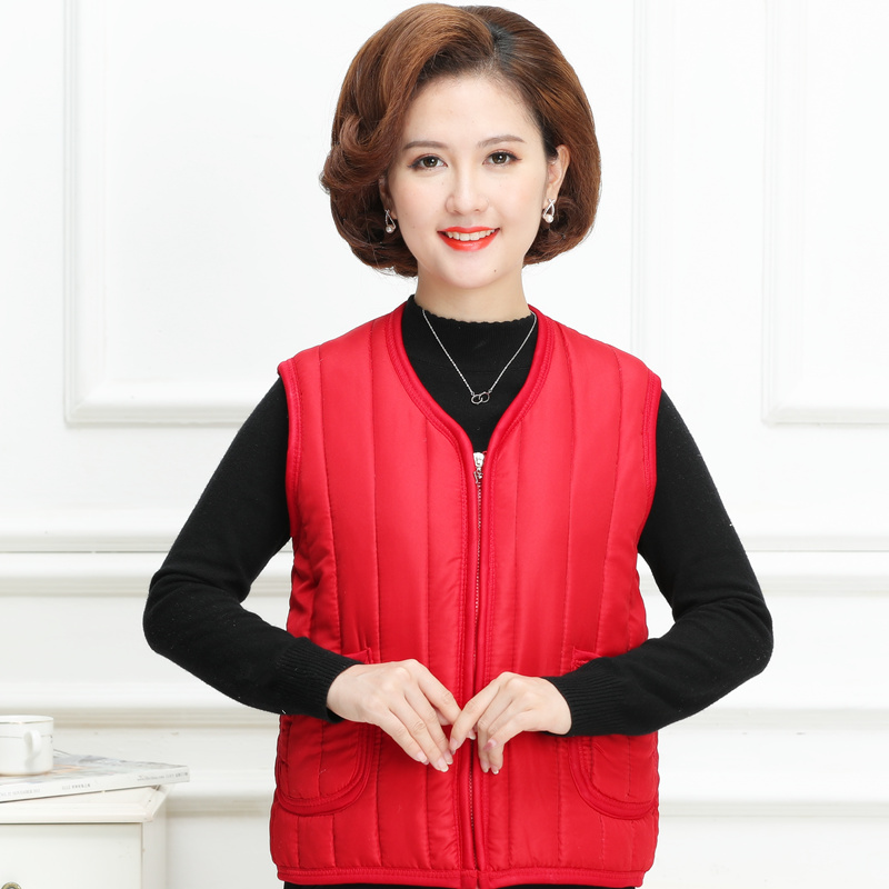 【加绒加厚】中老年马甲棉服妈妈装限时秒杀