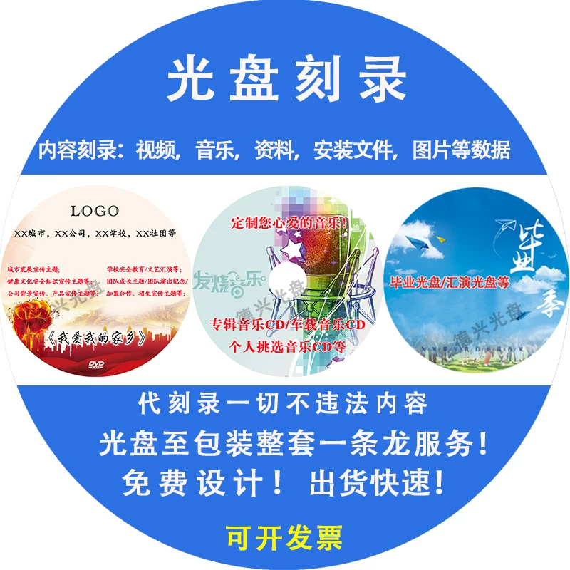 CD-ROM индивидуализированное одноокновенное обслуживание музыкальный CD сжигание аукцион печать видео DVD Blu-ray DVD и другие системы