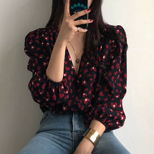 Брендовая шифоновая рубашка, французский стиль, в западном стиле