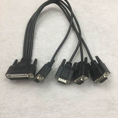 3G-модем db44转db9x4 一拖四串口线 cp-104ul v2.2 4口rs232