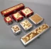 Trung Quốc retro vàng in hộp trang sức cao cấp Trang sức ngọc bích hộp quà tặng mặt dây chuyền vòng cổ hộp - Vòng đeo tay Cuff