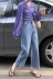 Mùa thu Hàn Quốc phiên bản của rửa cũ retro cao eo là mỏng lỏng hoang dã thẳng jeans chín quần rộng quần chân phụ nữ Quần jean