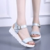 Mùa hè 2018 Dadongping sandal nêm trung niên nữ size nhỏ 33 34 size lớn 41 42 dép bà bầu chống trượt