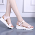 Mùa hè 2018 Dadongping sandal nêm trung niên nữ size nhỏ 33 34 size lớn 41 42 dép bà bầu chống trượt sandal Sandal