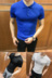 Của nam giới Màu Rắn Ngắn Tay Áo Knit Polo Áo Slim Ve Áo Ice Silk Nhà Tạo Mẫu Tóc Tinh Thần Hàn Quốc T-Shirt Số Hàng dệt kim