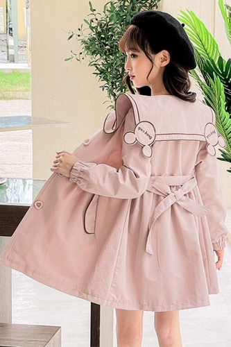 Плащ, осенняя куртка, длинный корсет, коллекция 2023, подходит для подростков, в западном стиле, в корейском стиле, средней длины