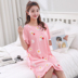 Phân bón đặc biệt XL đồ ngủ nữ mùa hè cotton ngắn tay mùa hè lỏng nightdress chất béo mm200 kg phụ nữ mang thai váy Đêm đầm