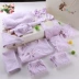 Bé sơ sinh phù hợp với bé sơ sinh quần áo cotton 0-3 tháng mỏng mùa hè hộp quà tặng bé gái shop đồ trẻ sơ sinh Bộ quà tặng em bé