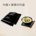 Nhật Bản phong cách tấm gỗ đen khay gỗ hình chữ nhật - Tấm Tấm