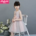 2020 cô gái mùa thu công chúa váy poncho váy Hanfu trẻ em váy dạ hội cô gái nhỏ chủ nhà Tang trang phục biểu diễn piano - Váy trẻ em