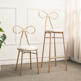 Металлический современный стульчик для кормления для отдыха с бантиком для принцессы для домашнего использования, скандинавский стиль