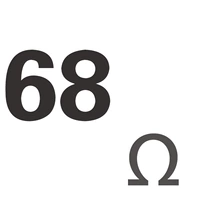 68 Ом