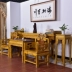 Nội thất gỗ gụ cổ điển gỗ nội thất phòng khách gỗ Ganoderma lucidum trường hợp gỗ gụ cho bàn hoa đứng không khí kết hợp Zhongtang - Bàn / Bàn