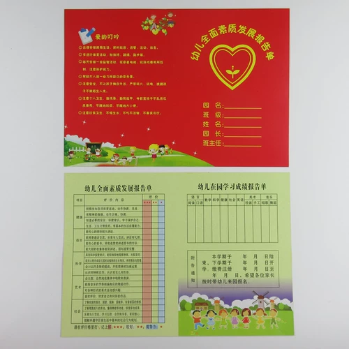 Детский комплексный отчет о качественном развитии.