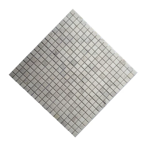 Джазовая белая мозаичная каменная мраморная плитка