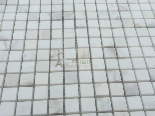Джазовая белая мозаичная каменная мраморная плитка