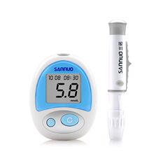 Крови глюкозы метр 三诺新款安稳型全自动测血糖仪器 家用虹吸式 包邮简单经济