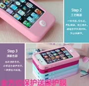 Ốp lưng điện thoại di động Apple 4s vỏ 4s thông minh vỏ silicon thông minh i4 5s hồng chống sập vỏ thủy triều đôi mẫu nữ - Phụ kiện điện thoại di động