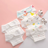 Марлевая дышащая детская пеленка для новорожденных для младенца, штаны, можно стирать