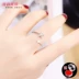 [Mua 2 tặng 1] nhẫn kim cương nữ thủy triều người mở nhẫn cá tính chỉ số ngón tay bầu không khí ngón tay nhỏ nhẫn đuôi nhẫn cưới vàng trắng Nhẫn