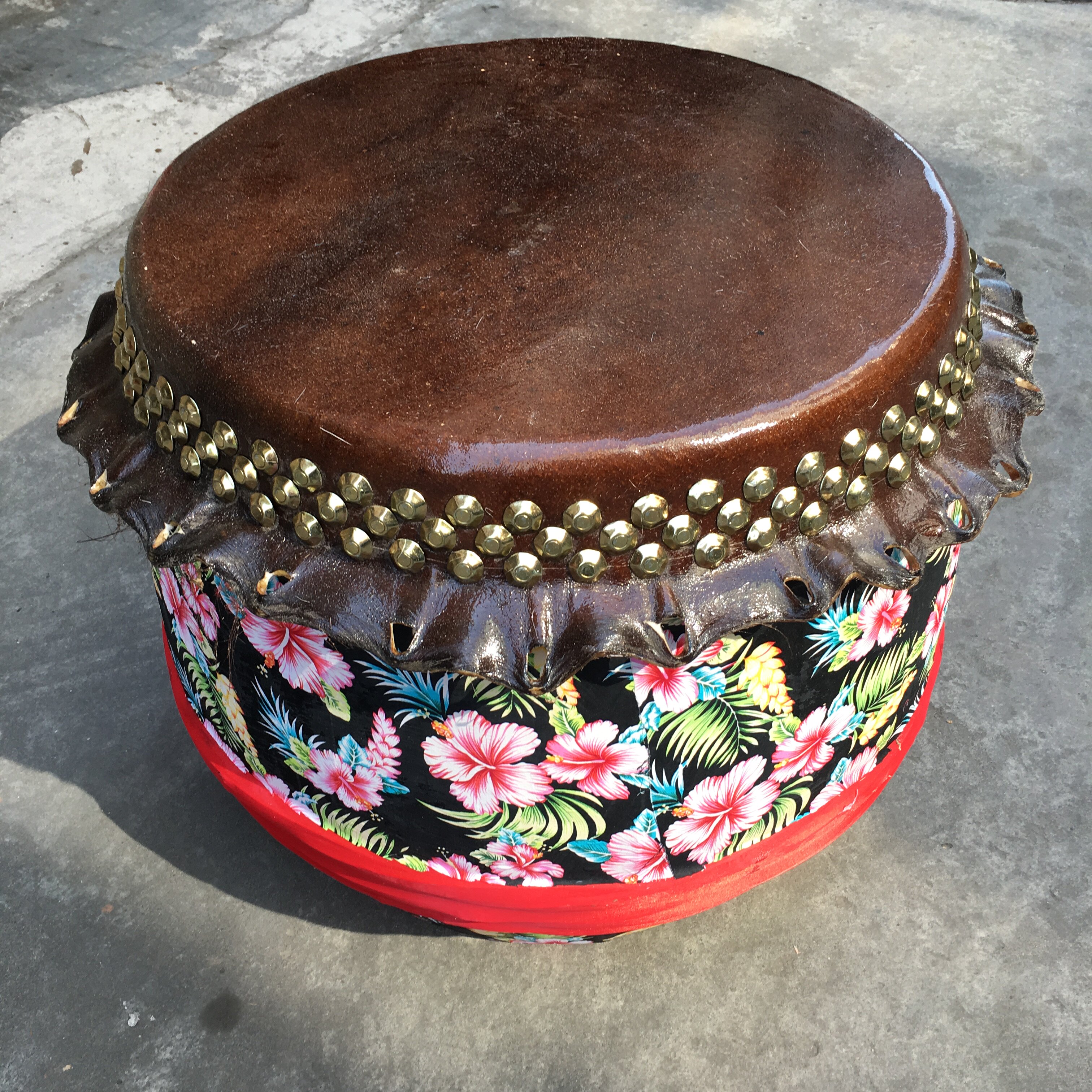 包邮14寸16寸牛皮龙鼓战大鼓鼓舞狮鼓龙舟鼓比赛鼓南狮醒狮狮头鼓