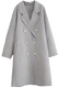 2019 mùa thu mới áo khoác lông cừu châu Âu của phụ nữ áo len dài đôi ngực 4070224 - Trung bình và dài Coat mẫu áo khoác lông nữ đẹp Trung bình và dài Coat